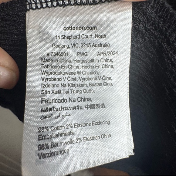 Cotton On Kids Black Casual Dress - Picture 6 of 8